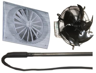 LU-VE Fan Motor V350/B, 1 × 230 V 50 Hz, 175 W, for F35HC