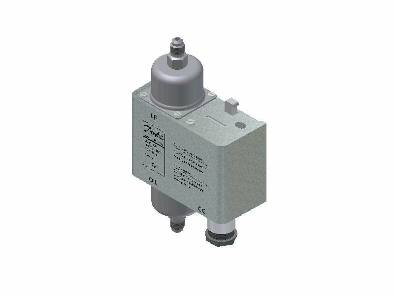 MP 55 Oil Differential Pressure Switch, 60 s Time Delay (060B017191)