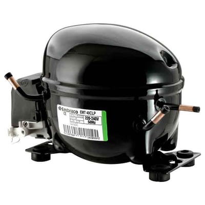 Embraco EMT2125GK Hermetic Compressor, R404A/R507, CSR, 220–240 V 50 Hz