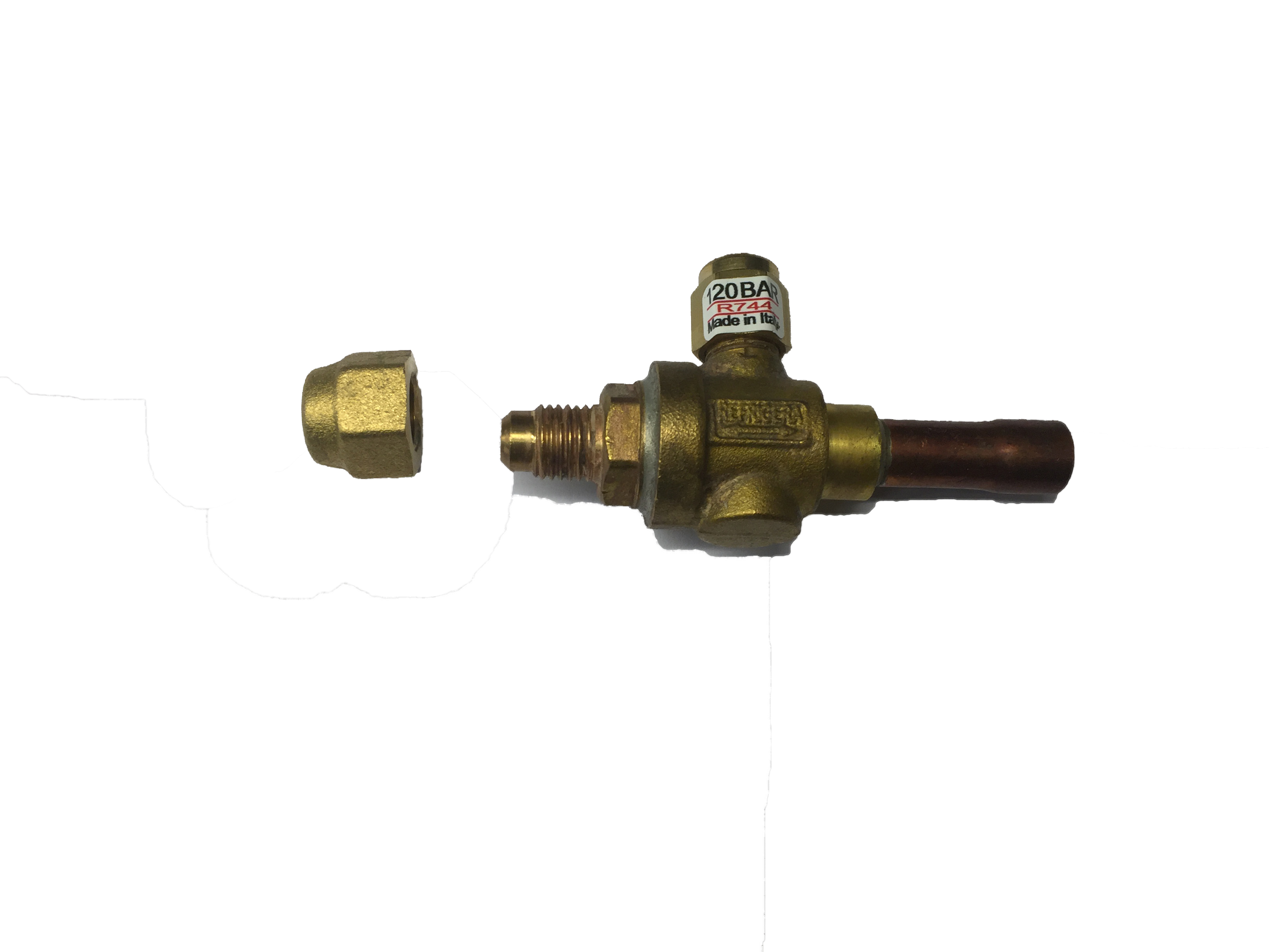 Service Valve 3/8" Solder × 1/4" Male Flare (REF11NAK38F14S)