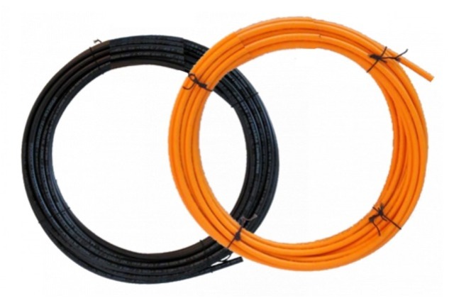 Refrigeration Charging Hose 0780K DN2 1/4", Orange (High Pressure), 10 m Coil (0780K10MTR)