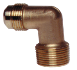 E1-10C 90° Elbow 5/8" Male Flare × 3/8" Male NPT