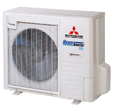Mitsubishi Heavy Industries FDC125VNX-W Hyper Inverter Outdoor Unit, R32, 1 × 230 V
