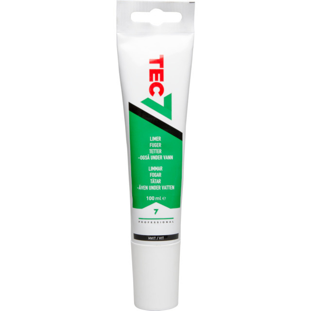 Tec7 Sealant & Adhesive, White, 100 ml Tube (T535205)