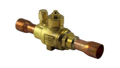 Ball Valve 5/8" ODS with Schrader Port, REF1.1.S.B.N16.3.60