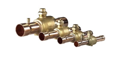 Danfoss GBC 6S refrigeration ball valve, 1/4" ODF solder