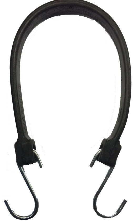 RS-15 Rubber Tie-Down Strap with Hook Both Sides 38 cm