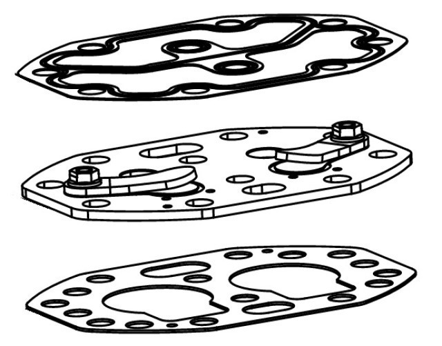 Valve Plate for A0.7-6 / A1-6 / A1.5-8 Compressors (T00SK12502)