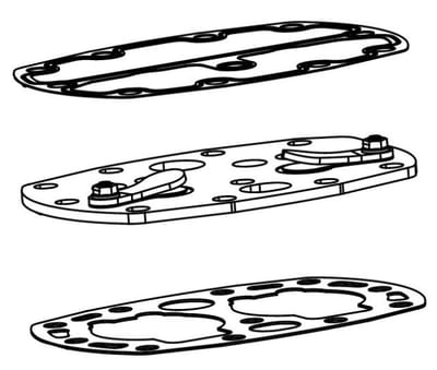 Valve Plate for D2-11 / D2-15 Compressors