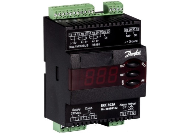 Danfoss EKC 302D Evaporator Controller, 230 V (084B4164)