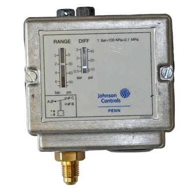 Johnson Controls Penn P77AAA-9300 Pressure Switch, −0.5 to 7 bar