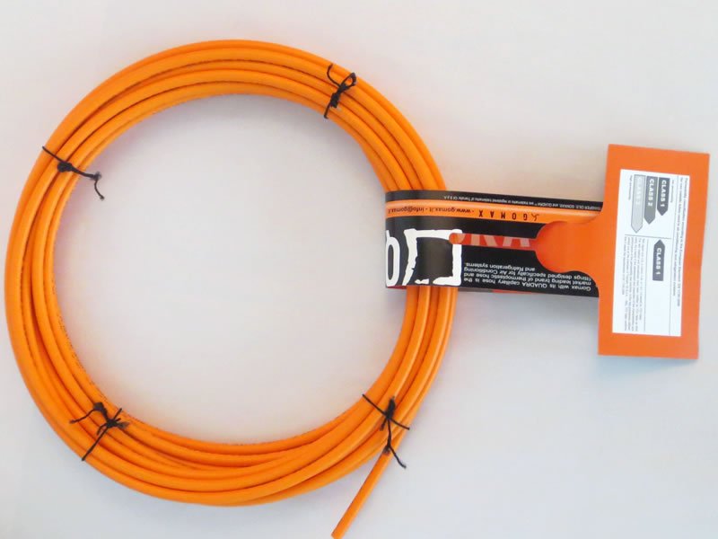 Refrigeration Charging Hose 0789K DN4 3/8", Orange, 10 m Coil (0789K10MTR)