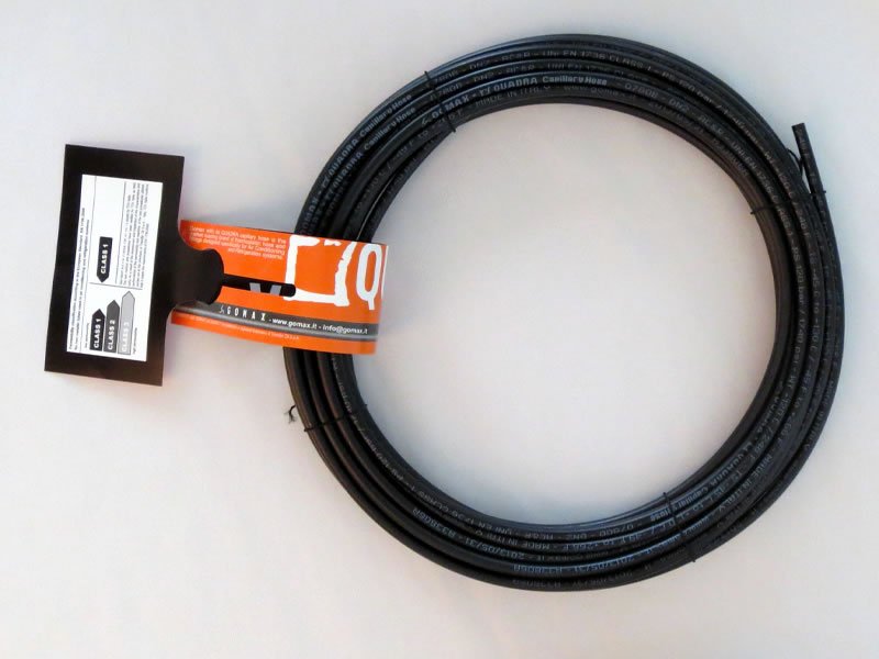 Refrigeration Charging Hose 0789BK DN4 3/8", Black, 10 m Coil (0789BK10MTR)