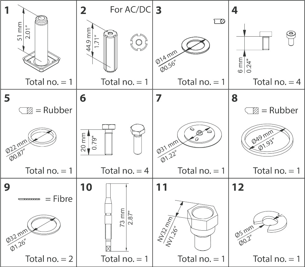 Danfoss Repair Kit for EVRA 15 Solenoid Valves (032F2209)