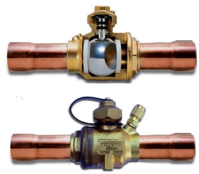 Henry Technologies 937307 Ball Valve, 7/8" ODS, 48 bar