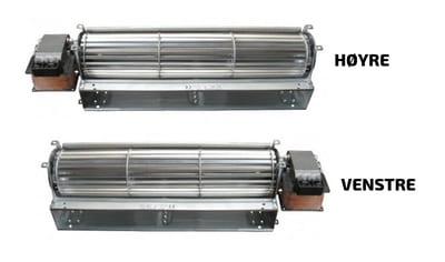 Cross-Flow Fan Drum TGA/1-240L, Left-Side Rotation