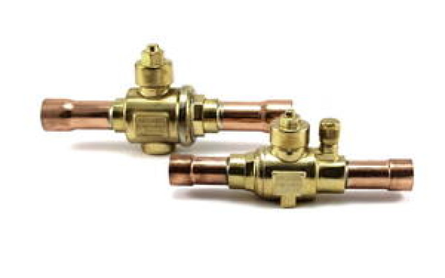 K65 Ball Valve 3/8" Solder, 140 bar, with Schrader Port (REF11SA038K65)