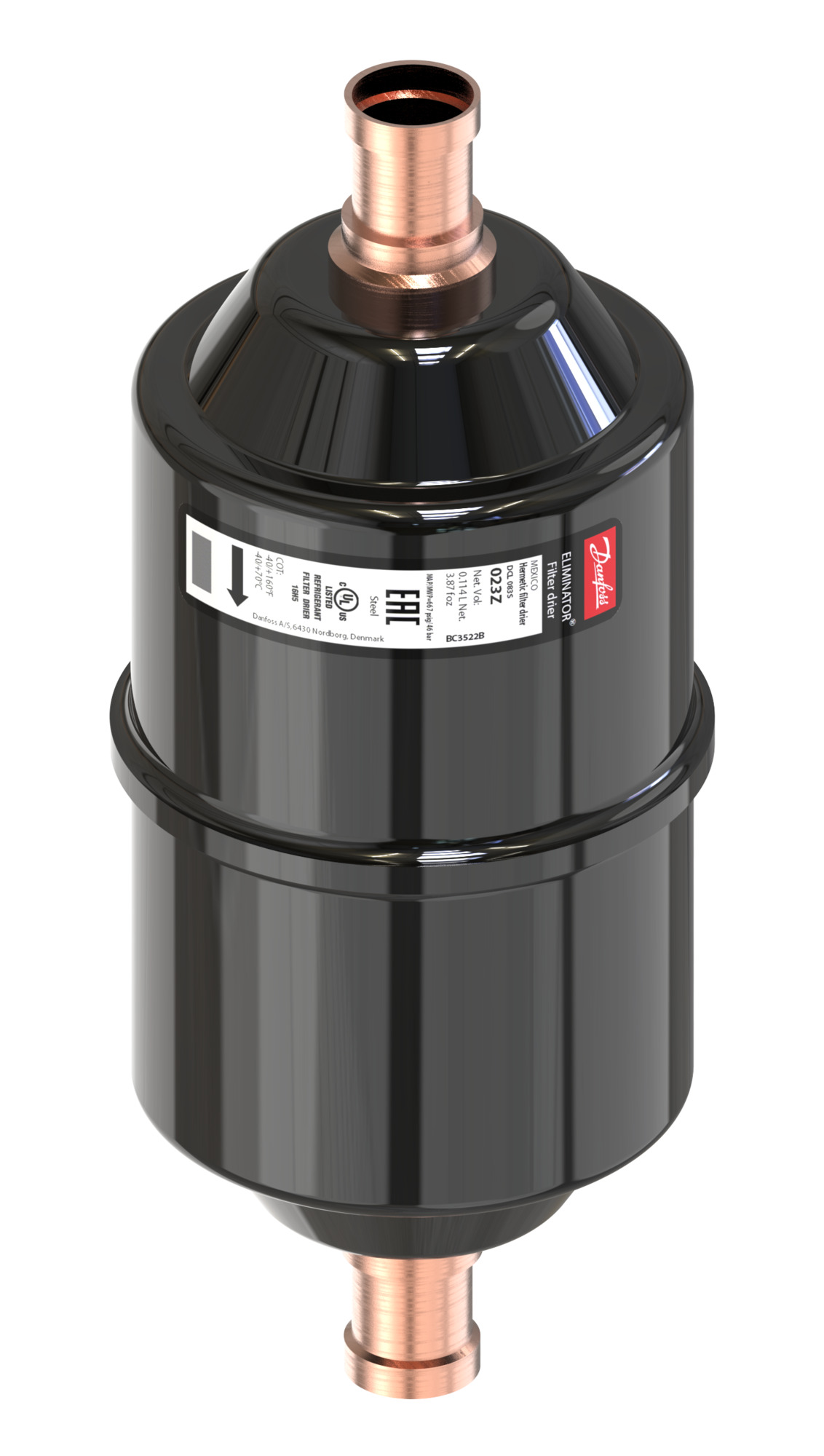 Danfoss DML 083s Filter Drier 3/8" Solder (023Z4570)