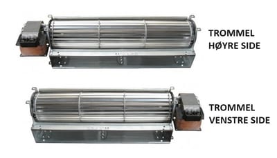 Cross-Flow Fan Drum TGA/1-180R, Right-Side Rotation