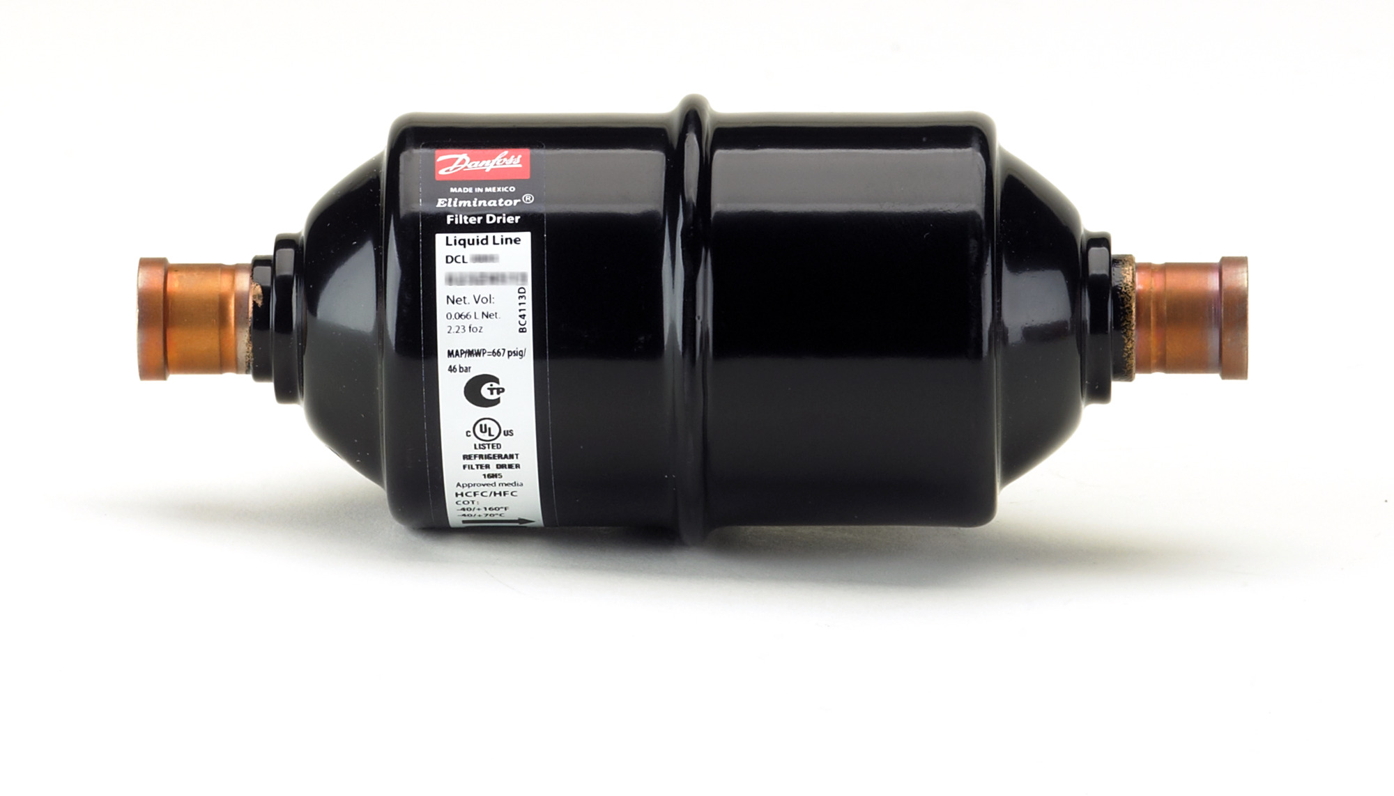 Danfoss DCL 084s Filter Drier 1/2" Solder (023Z4516)