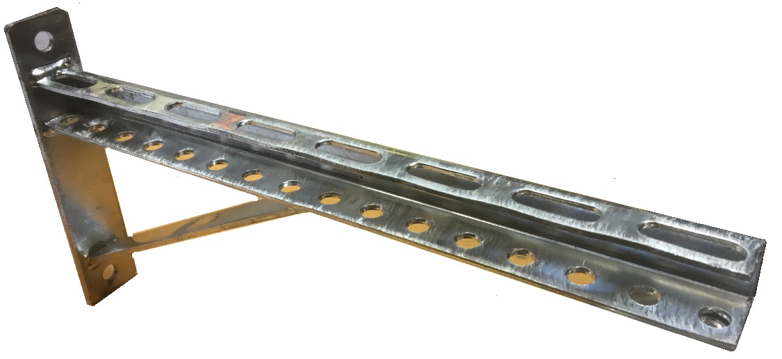 Wall Bracket with Support, 800×400 mm, 170 kg Max Load