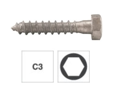 Coach Screw (Lag Bolt) 8 × 65 mm