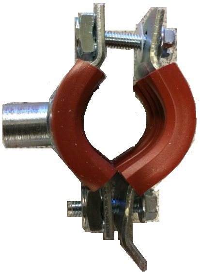 Heavy-Duty Two-Piece Pipe Clamp 19–23 mm (3/4"–7/8" Pipe) (UNIS02)