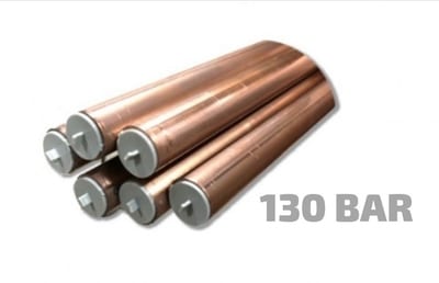 K65 High-Pressure Copper Alloy Pipe 5/8", 130 bar, 5 m Length
