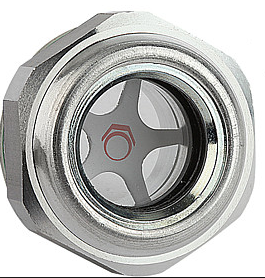 SG-1004 Sight Glass 1/2" NPT, Clear Lens