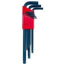 BLX-9 Hex Key Set, 1.5–10 mm, Red, 9 Pieces