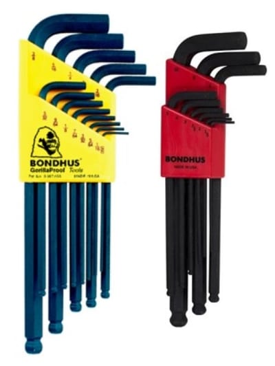 BLX-13 Hex Key Set, Inch Sizes, Yellow