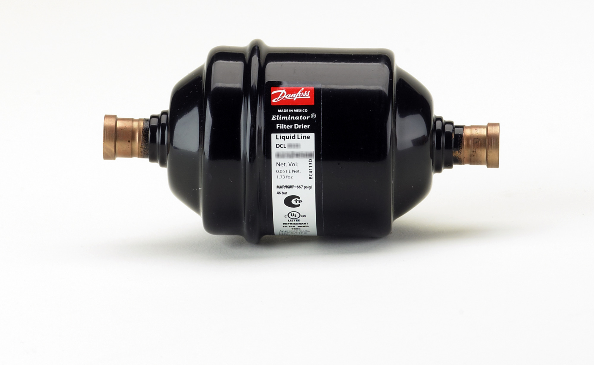 Danfoss DCL 052s Filter Drier 1/4" Solder (023Z4506)