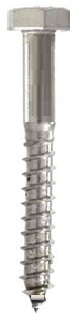 Hex Head Wood Screw 10 × 65 mm with Washer, Zinc-Plated Steel (A77010066)