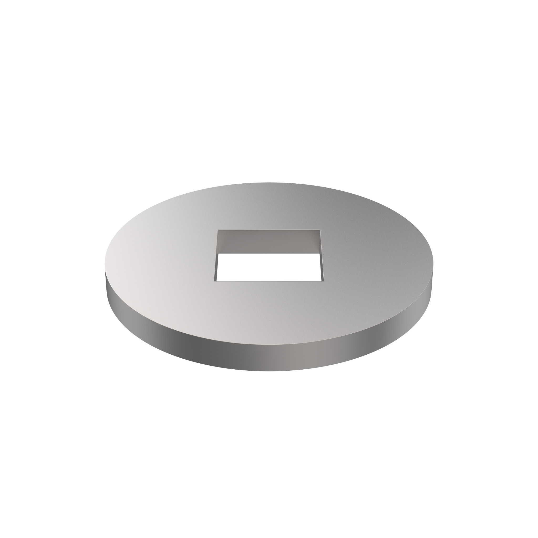 DIN 440-V Round Flat Washer with Square Hole, Steel, 11 x 34 x 3 mm, Zinc Plated (440V1101)