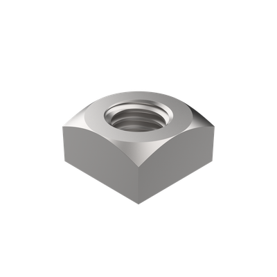 DIN 557 Square Nut, Steel class 5, M4, Zinc Plated