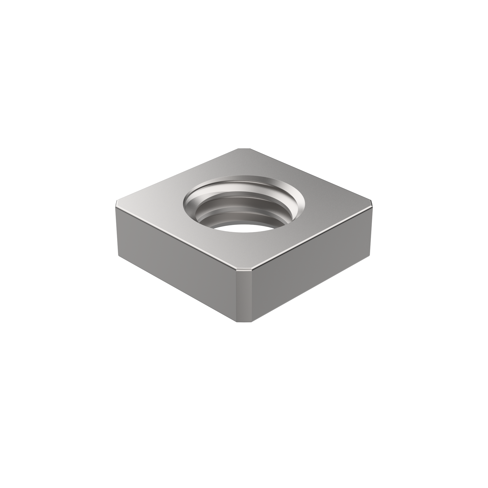 DIN 562 Square Nut, Steel 11H, M2, Zinc Plated (5620201)