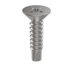 DIN 7504-P Flat Head Self-Tapping Screw with Phillips, Stainless A2-20H, ST4.8 x 25, Pozidriv (7504PA248025Z)