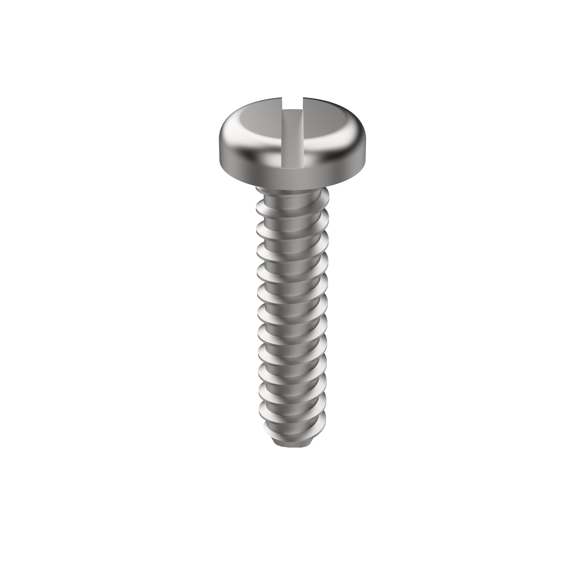 DIN 7971-F Rounded Head Sheet Metal Screw with Slot, CH, ST4.2 x 13, Zinc Plated (7971F420131)
