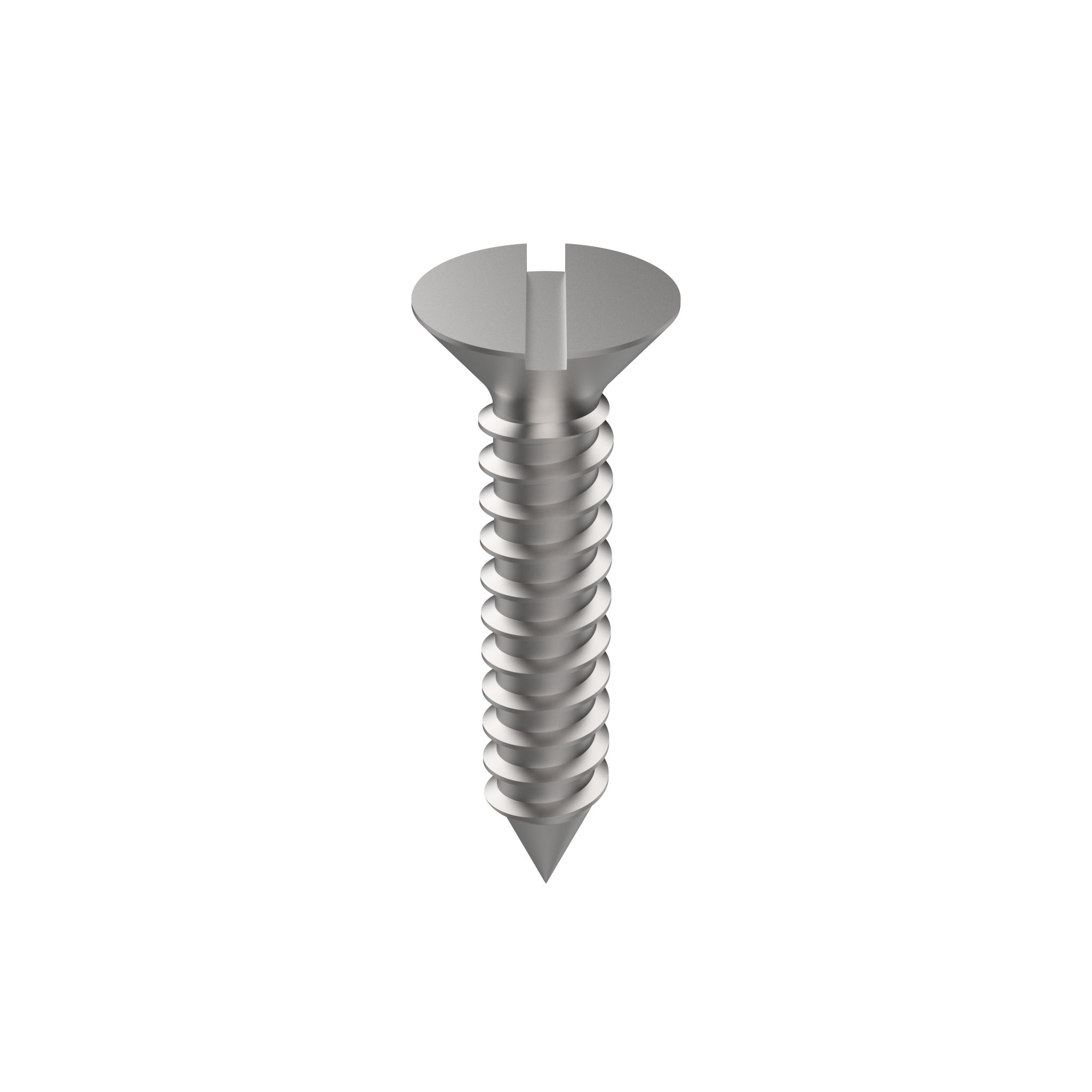 DIN 7972-C Flat Head Sheet Metal Screw with Slot, CH, ST4.8 x 19, Zinc Plated (7972C480191)