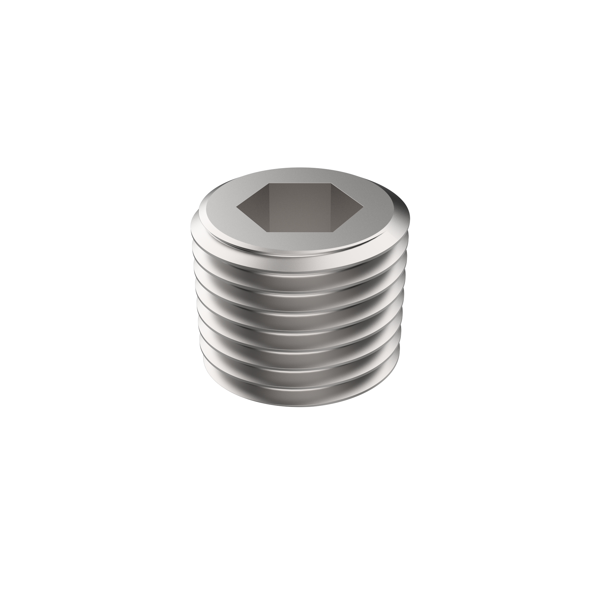DIN 906 Hexagon Socket Pipe Plug, Conical Thread, Steel, M6 x 1, Plain (9060610)