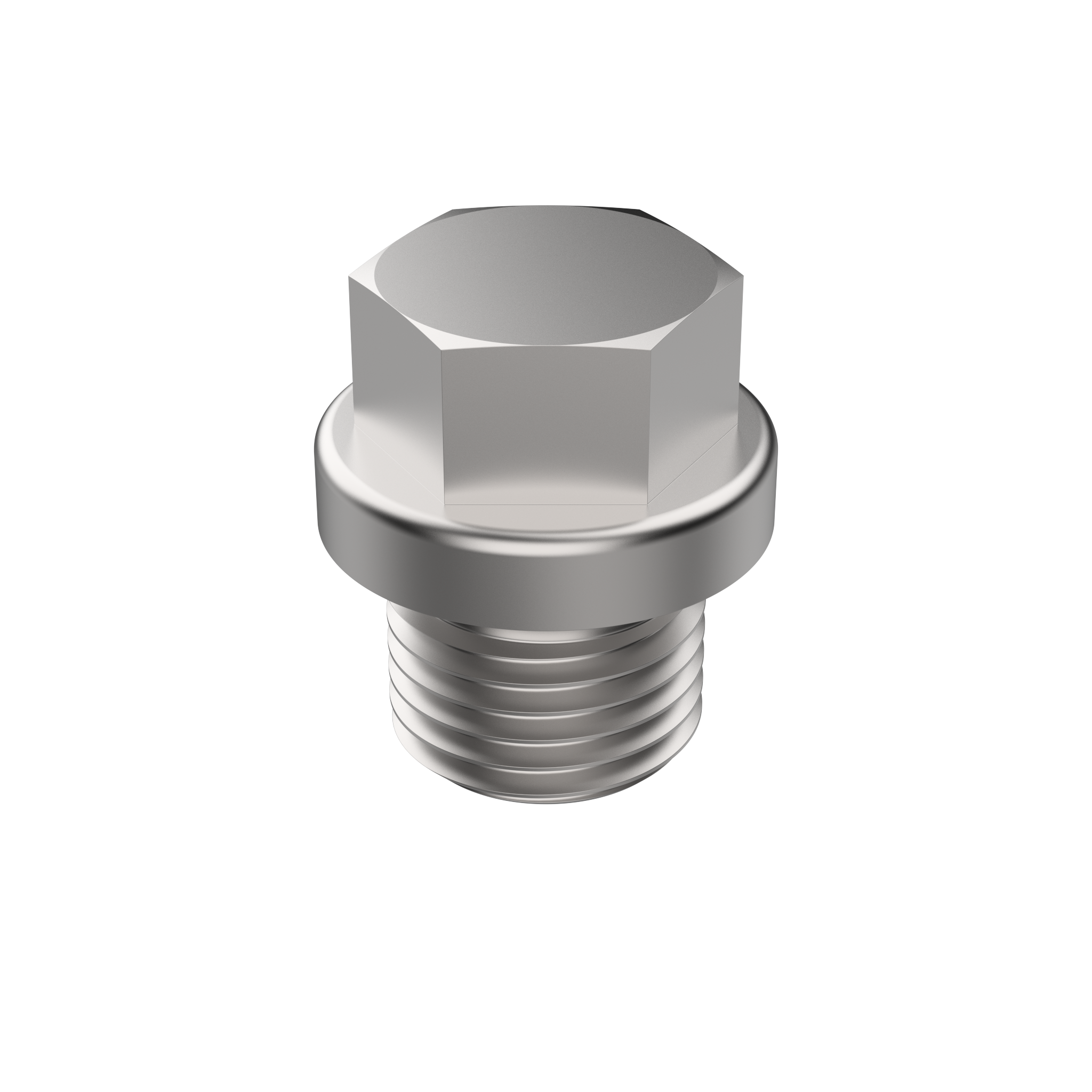 DIN 910-A Hexagon Head Screw Plug, D5, G 1/2", Plain (910-1.4462-G12)