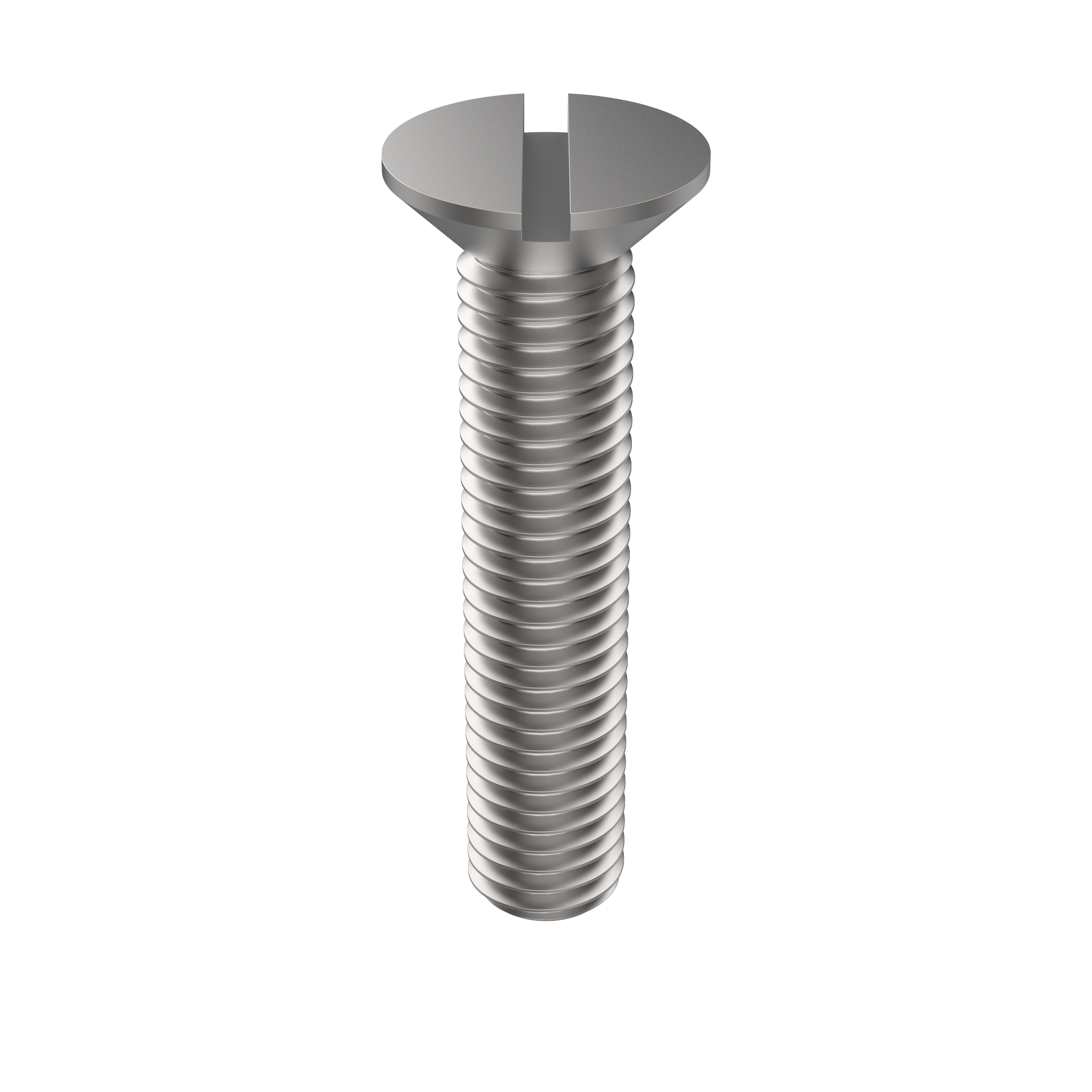DIN 963 Flat Head Screw with Slot, Steel 4.8, M1.6 x 4, Zinc Plated (9630160041)