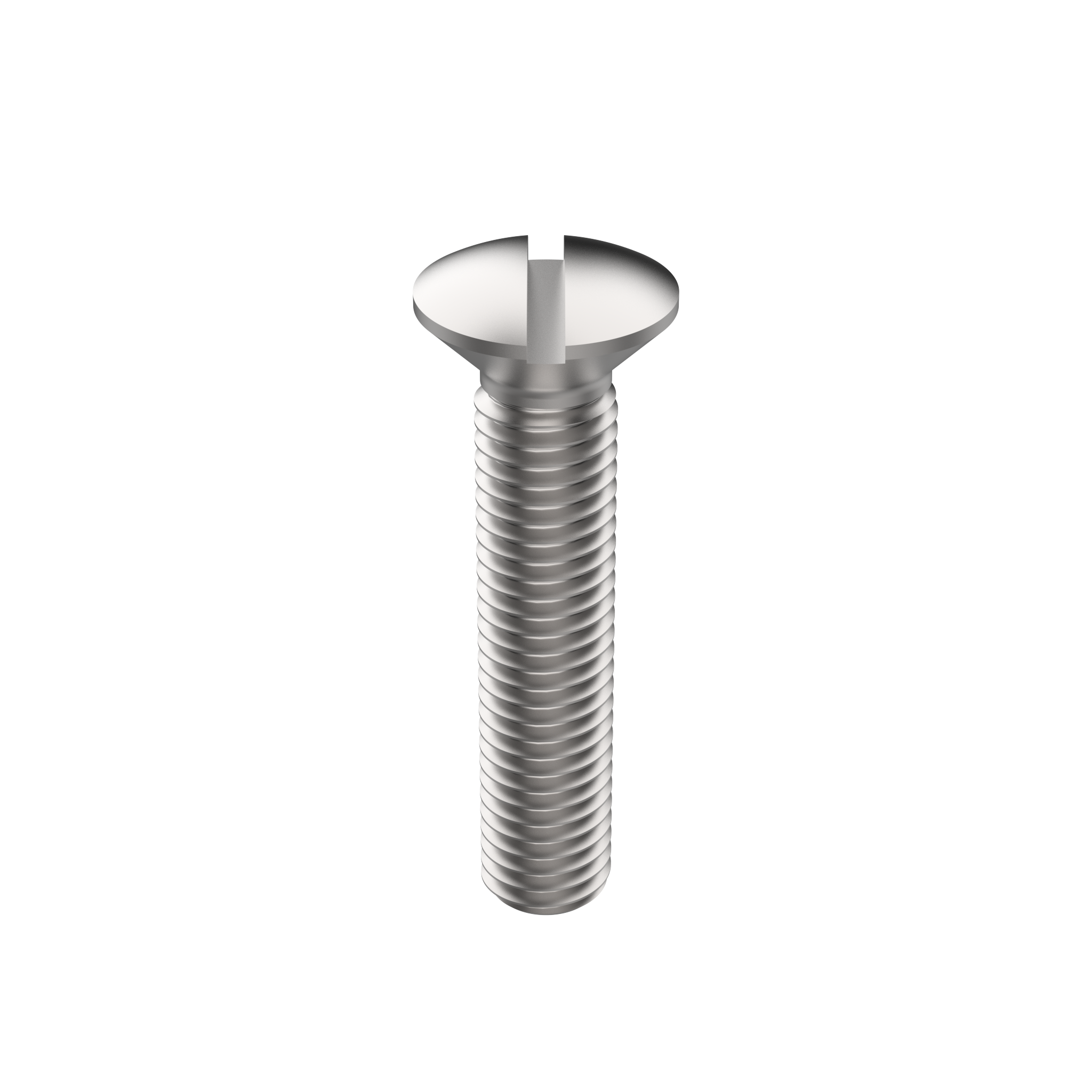 DIN 964 Raised Countersunk Head Screw with Slot, Steel 4.8, M3 x 10, Zinc Plated (964030101)