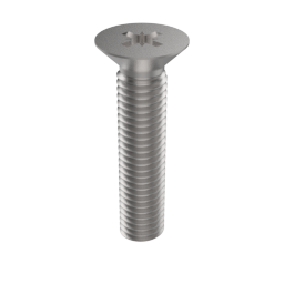 DIN 965-Z Flat Head Screw with Pozidriv, Stainless A2-70, M2 x 12 (965A202012Z)