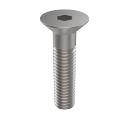ISO 10642 Flat Head Screw with Hex Drive, Stainless A2, M2 x 8 (10642A202008)
