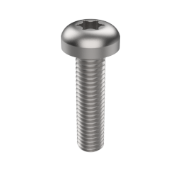 ISO 14583 Rounded Head Screw with Torx, Stainless A2-70, M2 x 12 (14583A202012)