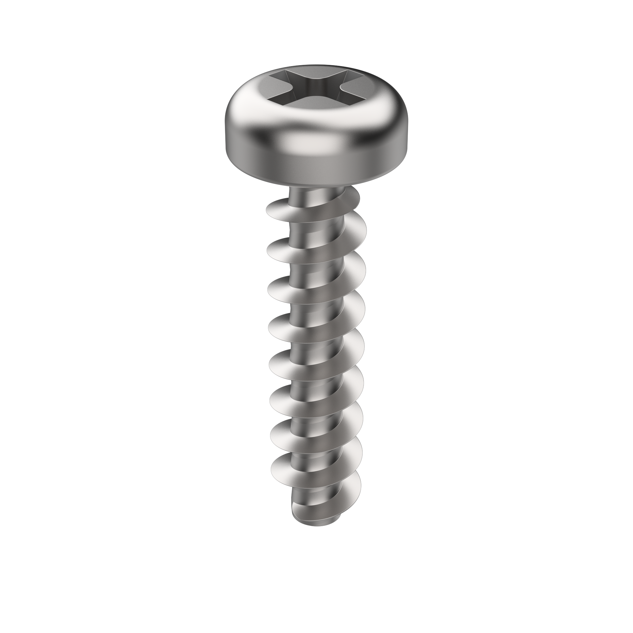 TPPC (WN 1412) Thermo Plastic Screw, 3.5 x 12 mm, Pan Head, Zinc Plated (TPPC35012H1)