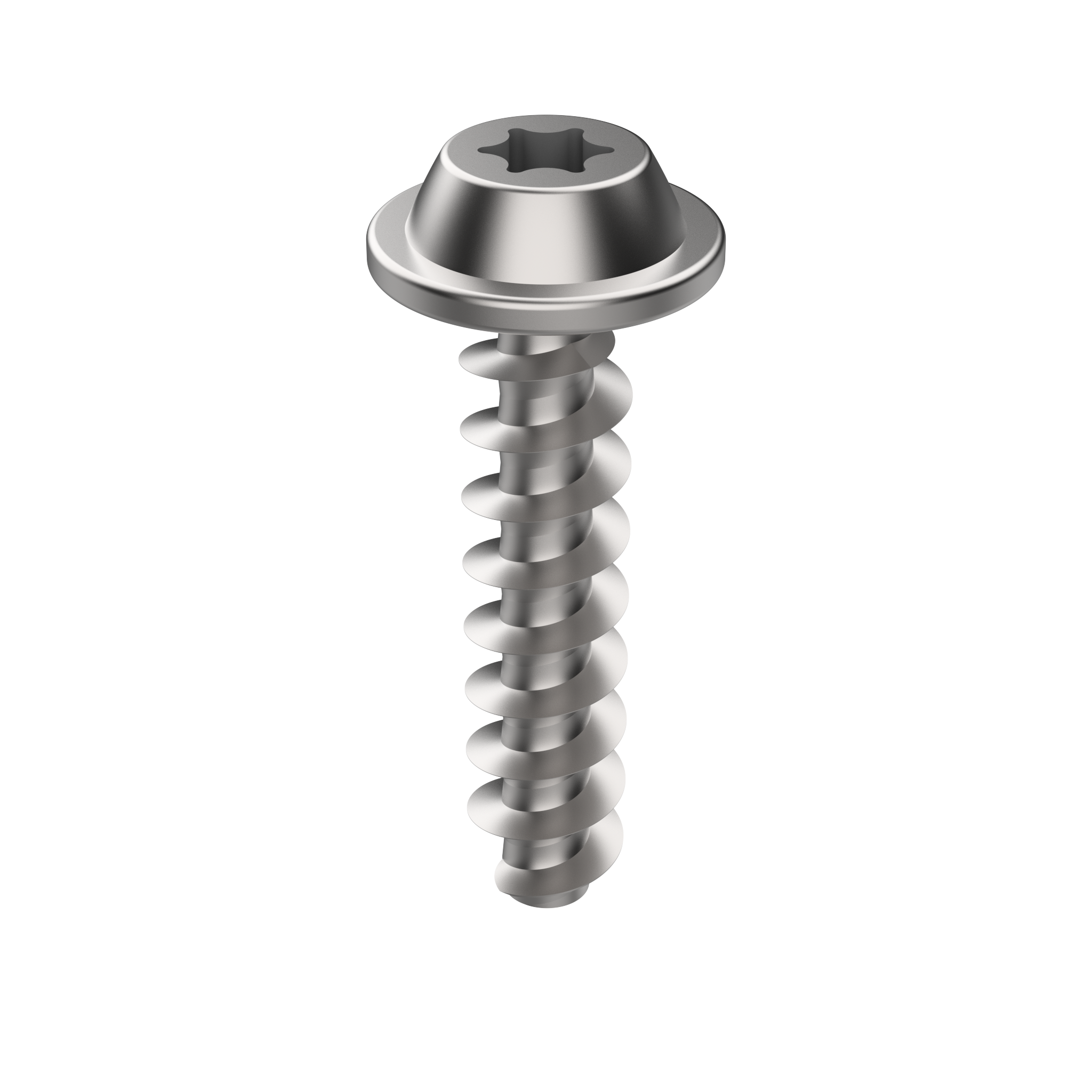 TPPWT (WN 1451) Thermo Plastic Screw, 2.5 x 6 mm, Pan Head with Washer, Zinc Plated (TPPWT250061)