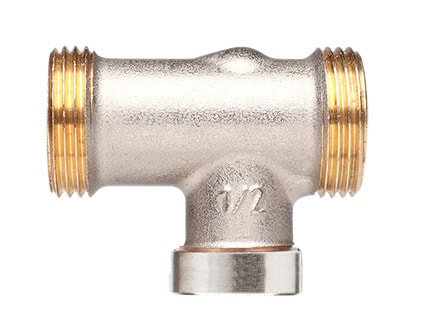 Danfoss RLV-S DN 15 straight lockshield radiator valve — standard, manual shut-off (003L0454)