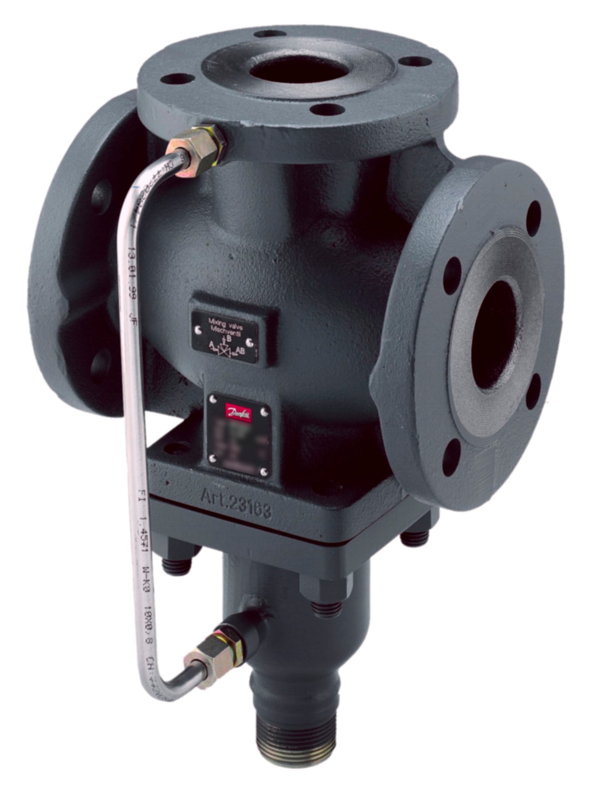 Danfoss VFG 33 Three-Way Mixing Globe Valve Body DN80 PN 16 Kvs 80 m³/h (3-Way flanged)
